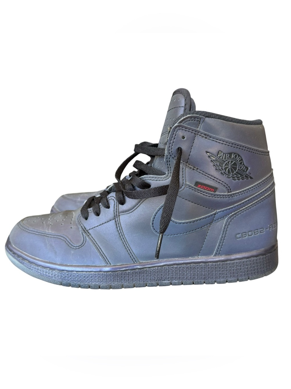 Jordan Men’s High-Top Athletic Shoes in Dark Gray and Black